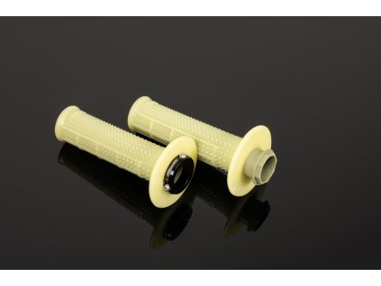 RENTHAL Gripy MX R-works Lock-on Aramid (TAPERED) krémové