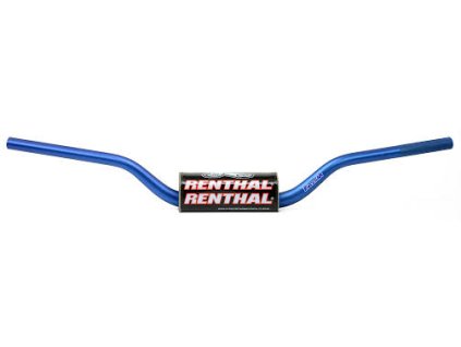 RENTHAL Riadidlá 28,6 mm MX Fatbar CR High / Ricky Johnson – modré, s penou