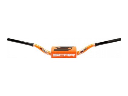 SCAR Riadidlá 28,6 mm model Mcgrath / Short – čierne / oranžové s penou čierne / oranžové / biele