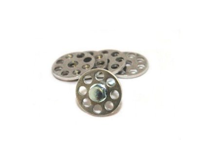 SCAR Podložky hliníkové 18 mm – sada 10 ks – strieborné
