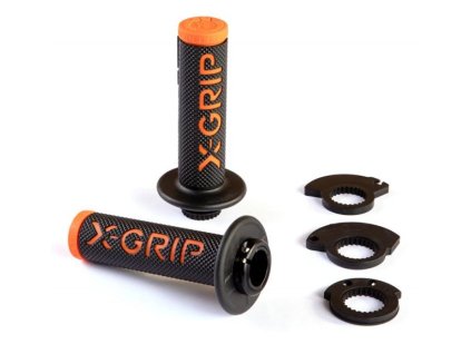 X-GRIP Gripy (rukoväte) Baaaap Lock-On s adaptérmi plynu – oranžové