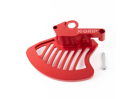 X-GRIP Kryt predného brzdového kotúča/ KTM EXC,EXC-F, Husqvarna TE, FE,TC, FC '16-, GasGas EC, EC-F, MC, MC-F 21-, červený