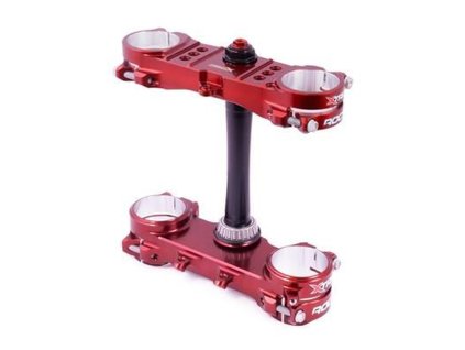 XTRIG Držiaky tlmičov Rocs Pro Triple Clamps KTM SX/SX-F 150/250/350/450 (23–26), Husqvarna (23–26), Gas Gas EC/ECF/MC/MCF (23–26) – offset 20–22 mm X-Trig Brown