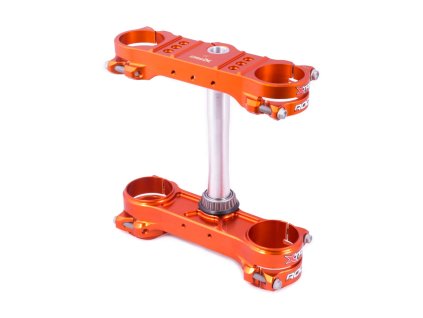 XTRIG Držiaky tlmičov Rocs Tech Triple Clamps KTM SX/SX-F '13-; EXC; Husqvarna '14-'22; Gas Gas '21-'22 oranžové