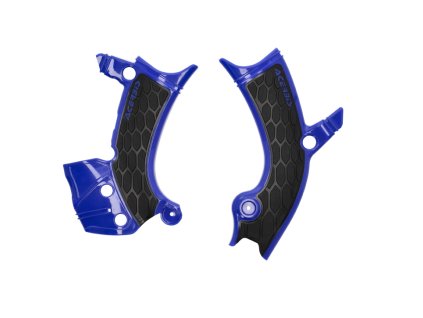 ACERBIS Chrániče rámu X-Grip YAMAHA YZ 250 F '24-'26 (YZF 250), YZ 450 F '23-'26 (YZF 450), FANTIC XXF 250 / 450 '26, XEF 250 / 310 / 450 '26 – modré / čierne