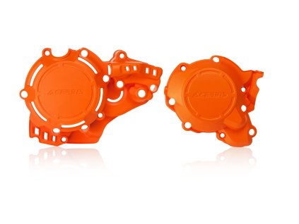 ACERBIS Sada krytov motora (kryt spojky a zapaľovania) X-Power KTM EXC 250/300 (17–19), SX 250 (17–18), Husqvarna TE 250/300 (17–19), TC 250 (17–18) – oranžová