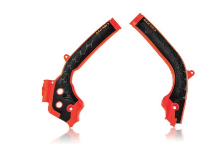 ACERBIS Kryty rámu X-Grip KTM EXC / EXC-F '17-'19, SX /SX-F '16-'18, Husqvarna FC / TC '16-'18, FE / TE '17-'19 oranžové