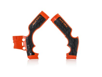 ACERBIS Chrániče rámu X-GRIP KTM SX 65 '14-'23, GAS GAS MC 65 '21-'23, HUSQVARNA TC 65 '16-'23 farba: oranžová / čierna
