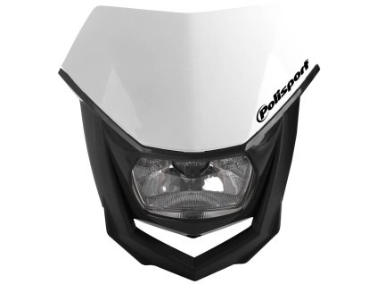 POLISPORT Predné svetlo model Halo biele/čierne