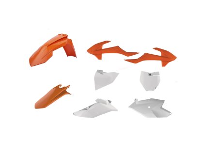 POLISPORT Sada plastov KTM SX 85 '18-'24 OEM oranžová/biela