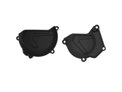 POLISPORT Sada chráničov krytu zapaľovania a krytu spojky Yamaha YZ 250 '05-'25 čierna