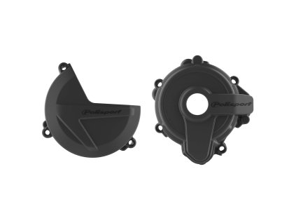 POLISPORT Sada chráničov krytu zapaľovania a krytu spojky + chránič krytu vodnej pumpy Sherco SE 250/300 '14-'25 čierna