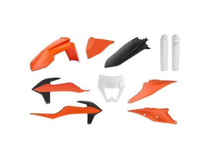 POLISPORT Sada plastov KTM EXC/EXC-F TPI '20-'23 OEM oranžová/čierna