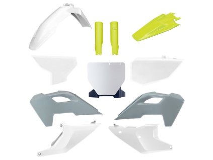 POLISPORT Sada plastov Husqvarna TC/FC '23-'25 sivá/biela OEM