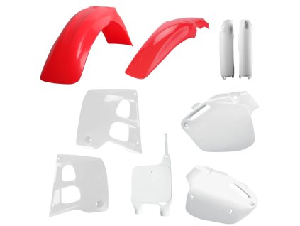 POLISPORT Sada plastov Honda CR 125 '91-'92; CR 250 '90-'91 červená/biela