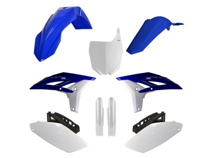 POLISPORT Sada plastov Yamaha YZ 250F '10-'13 modrá/biela OEM