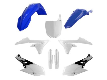 POLISPORT Sada plastov Yamaha YZ 250F '14-'18; YZ 450F '14-'17 modrá/biela OEM