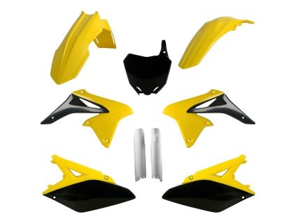 POLISPORT Sada plastov Suzuki RMZ 250 '10-'18 žltá/biela/čierna