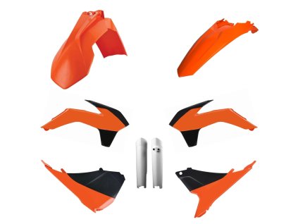 POLISPORT Sada plastov KTM EXC/EXC-F '14-'15 oranžová/čierna/biela OEM