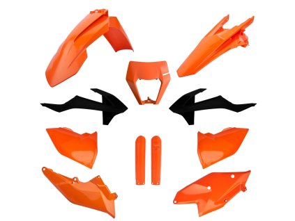 POLISPORT Sada plastov KTM EXC/EXC-F TPI '17-'19 oranžová OEM