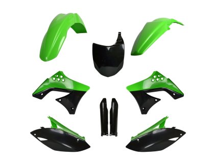 POLISPORT Sada plastov Kawasaki KX 250F '09-'12 zelená/čierna OEM