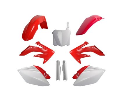 POLISPORT Sada plastov Honda CRF 250R '08 červená/biela OEM