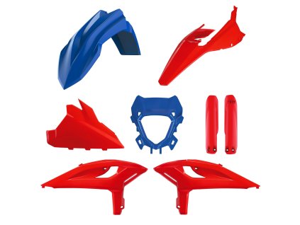 POLISPORT Sada plastov Beta RR 2T/4T Racing '25-'26; RR 2T/4T X-Pro '25-'26 červená/modrá
