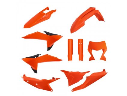 POLISPORT Sada plastov KTM EXC/EXC-F/XC-W/XC-WF TBI '26 oranžová/čierna OEM '26