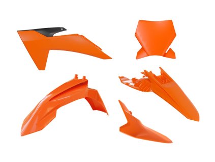 RTECH Sada plastov KTM SX 65 '24-'25 oranžová / čierna
