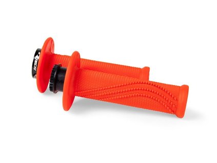 RTECH Gripy (rukoväte) R20 Lock-On 22/25 mm – neónovo oranžové + 8 adaptérov plynu