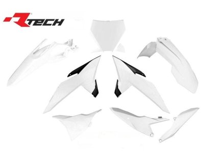 RTECH Sada plastov KTM SX 85 '25 biela / čierna