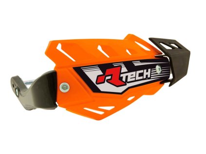 RTECH Chrániče rúk Flx ATV/QUAD – oranžové (3 typy uchytenia)