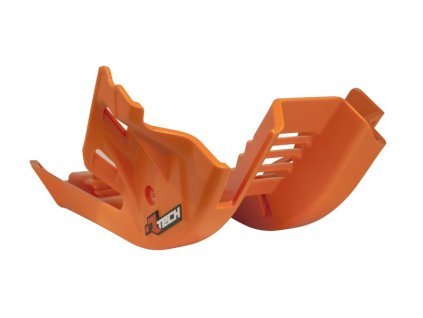 RTECH Kryt motora z technopolyméru KTM EXC 250/300 (24), SX/XC 250/300 (23–24) – oranžový