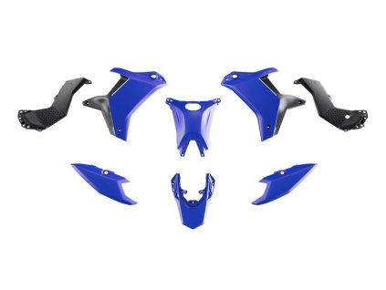 RTECH Sada plastov Yamaha Tenere 700 (25–26) – modrá/čierna