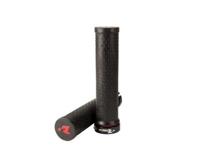 RTECH Gripy (rukoväte) bicyklové R20 Lock-On s blokádou – čierne