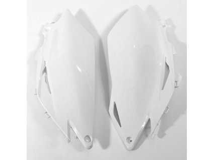 UFO Bočné tabuľky Honda CRF 250R '10, CRF 450R '09-'10 biele