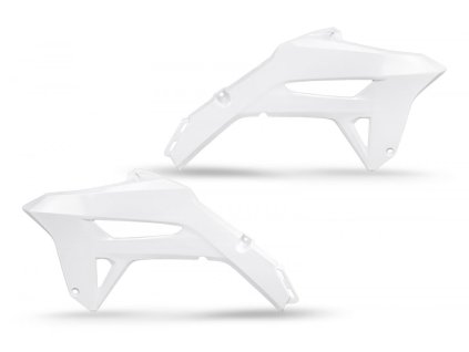 UFO Kryty chladičov Honda CRF 250R '22-24, CRF 450R '21-24 biele