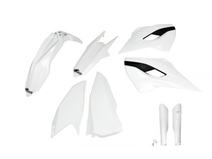 UFO Sada plastov Husqvarna TE/FE 125/250/300/350/450 '15-'16 biela