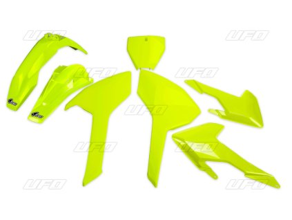 UFO Sada plastov Husqvarna TC/FC 125/250/300/350/450 '16-'18 žltá fluo