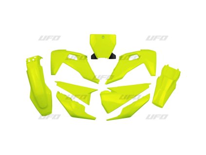 UFO Sada plastov Husqvarna TC 125/250 '19-'22, FC 250/350/450 '19-'22 žltá fluo