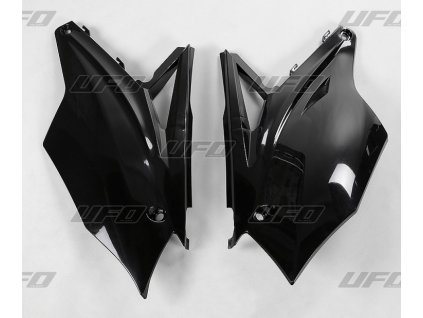 UFO Bočné tabuľky Kawasaki KXF 450 '16-'17, čierne