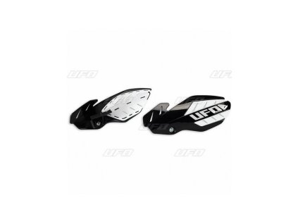 UFO Chrániče rúk Flame Kawasaki KXF 250/450 (13–17) – čierno-biele