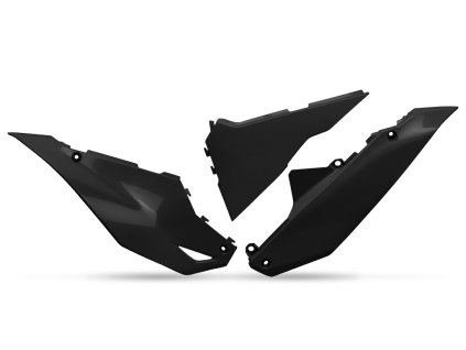 UFO Bočné tabuľky Kawasaki KXF 450 '24, čierne