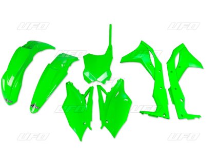 UFO Sada plastov Kawasaki KXF 250 '17 zelená fluo