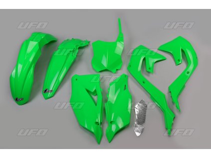 UFO Sada plastov Kawasaki KXF 250 '21-24, KXF 450 '19-23 zelená fluo