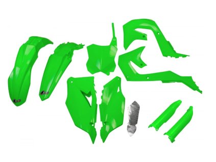 UFO Sada plastov Kawasaki KXF 250 '21-24, KXF 450 '19-23 zelená