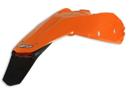 UFO Zadný blatník KTM SX '07-'10, EXC '08-'11 so svetlom oranžový