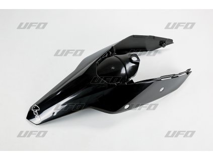 UFO Zadný blatník KTM EXC '08-'11 s bočnými tabuľkami čierny