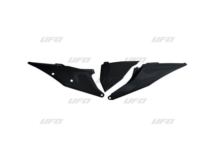 UFO Bočné tabuľky KTM SX/SXF 125/150/250/350/450 '19-'22, EXC 125 '20-'21, EXC/EXCF 150/250/300/350/450/500 TPI '20-2023 + kryt vzduchového filtra čierne