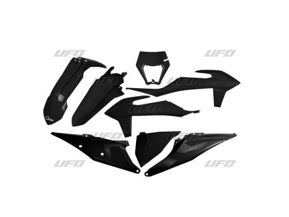 UFO Sada plastov KTM EXC 125 '20-'21, EXC 250 / 300 TPI '20-'23, EXC-F 250 / 350 / 450 / 500 '20-'23 čierna